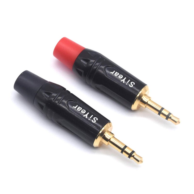 SiYear موصل إصلاح بديل لسماعة الرأس الذكرية 3.5 مم 3 أقطاب من SiYear، 3.5 مم (1/8 بوصة) نوع لحام موصل كابل صوت DIY (عبوة 2) - Image 2